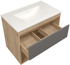 Teymi Фасад для тумбы Vitra 75 Волна графит – фотография-4