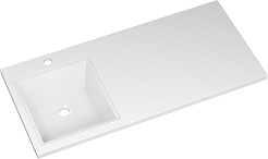 Misty Мебель для ванной с раковиной под стиральную машину Ингрид 100 L белая – фотография-9