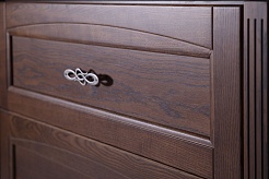 ASB-Woodline Тумба с раковиной Римини Nuovo 60 антикварный орех, массив ясеня – фотография-3