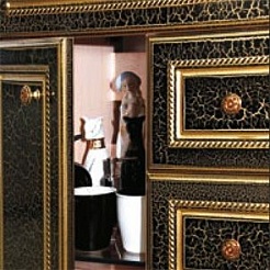 Misty Мебель для ванной Fresko 105 черная краколет – фотография-3