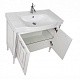 Aquanet Мебель для ванной Паола 90 Домино, белая/патина серебро (186391) – картинка-13