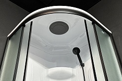 Royal Bath Душевая кабина Practic RB 90HK1-M-BL 90x90 стекло рифленое профиль черный матовый – фотография-6