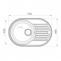 Raiber Мойка кухонная Тумберг RQ55 шоколад – фотография-2