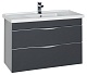 Aquanet Мебель для ванной "Эвора 100" серый антрацит – фотография-16