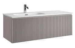 Sancos Тумба с раковиной Snob R 1.0 120 L doha soft раковина Element 121 чаша слева CN7006L – фотография-1