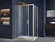 Vincea Душевой уголок Alpha 120x80 VSR-3AL8012CLG профиль брашированное золото стекло прозрачное – фотография-7