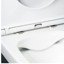 Vivon Унитаз приставной Olkott PRWH01 безободковый с быстросъёмный сиденьем микролифт – фотография-9