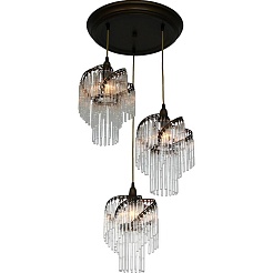  Люстра "Waterfall YW2113-3P1" потолочная – фотография-1