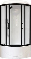 Royal Bath Душевая кабина ВК RB 90BK1-M-BL 90x90 стекло матовое профиль черный матовый