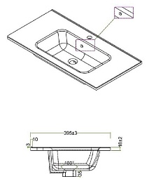 BelBagno Тумба с раковиной Kraft 39 70 подвесная Cemento Grigio – фотография-15