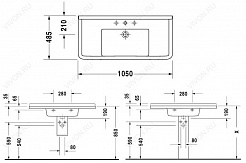 Duravit Раковина Starck 3 0304100000 105 см – фотография-5