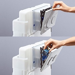 Geberit Крышка с контейнером DuoFresh Stick 115.062.21.1 для гигиенических таблеток – фотография-3