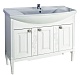 ASB-Woodline Мебель для ванной Модена 105 белая, массив ясеня – фотография-12