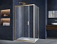 Vincea Душевой уголок Alpha 110x90 VSR-3AL9011CLG профиль брашированное золото стекло прозрачное – фотография-7