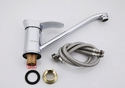 Frap Смеситель для кухни H01 F4901 хром – фотография-2