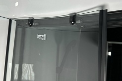 Royal Bath Душевая кабина Practic RB 90HK1-T-BL 90x90 стекло прозрачное профиль черный матовый – фотография-3