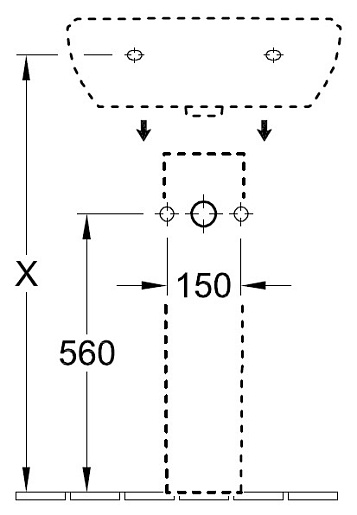 Villeroy & Boch Пьедестал для раковины O'Novo 5265 0001 – картинка-3