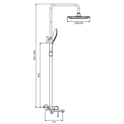 Gappo Смеситель для вынны G48 G2448 хром – фотография-3
