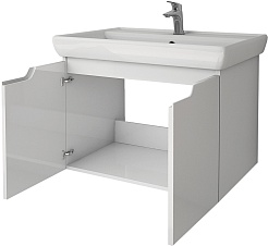 Dreja Мебель для ванной Q (D) 70 подвесная белая – фотография-10
