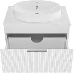 Brevita Тумба под раковину Enfida 70 подвесная белая – фотография-3