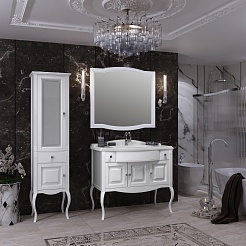Opadiris Зеркало для ванной Лаура 100 белое – фотография-5
