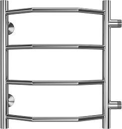 Terminus Полотенцесушитель водяной Виктория П4 400x500 БП320 хром – фотография-1