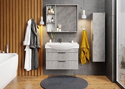 Onika Мебель для ванной Девис 80.13 бетон чикаго – фотография-2