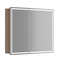 Sancos Зеркало-шкаф Mirror 100 с подсветкой MI100EG дуб галифакс натуральный