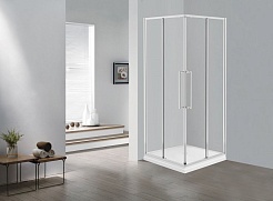 Esbano Душевой уголок Surf 100x100 ESS-100KV-C профиль хром стекло прозрачное – фотография-3