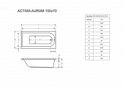 Excellent Акриловая ванна Aurum Hydro+ 170x70 – фотография-2