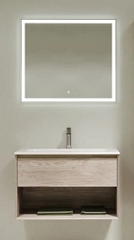 Sancos Мебель для ванной Marmi 1.0 80 дуб галифакс натуральный – фотография-1