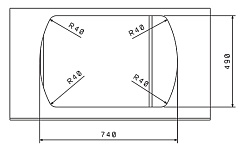 Florentina Мойка гранитная Нире 760 К бежевый – фотография-3