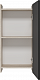 Misty Шкаф подвесной Поло 40 антрацит/дуб галифакс белый – фотография-10