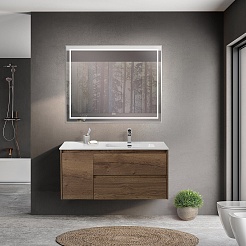 BelBagno Тумба под раковину Kraft 100 R подвесная Rovere Tabacco – фотография-9