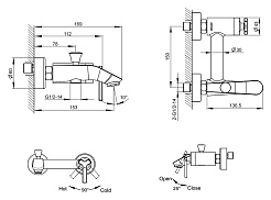 Bravat Смеситель для вынны Waterfall F673107C-01 – фотография-3
