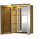 De Aqua Зеркало-шкаф для ванной Алюминиум 70 (AL 503 070 G) золото – картинка-10