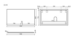 Sancos Зеркало Square 140 SQ1400 – фотография-3