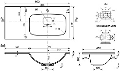 Misty Мебельная раковина Барселона 90 R – фотография-4