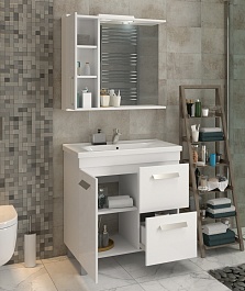 Vigo Тумба с раковиной Nova 2-800 2 ящика 1 дверца белая – фотография-12