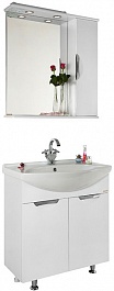 Водолей Мебель для ванной Лира 65 R белая – фотография-1