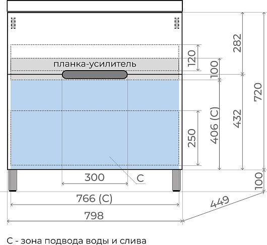 Style Line Тумба с кварцевой раковиной серый шелк Матис 80 олива – фотография-4