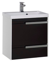 Aquanet Тумба под раковину Тиволи 60 черная – фотография-1