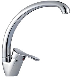 Frap Смеситель для кухни H14 F4114-B хром – фотография-1