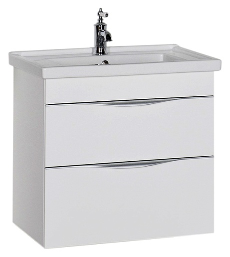 Aquanet Тумба с раковиной "Эвора 70" белая – фото-1