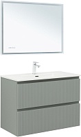 Aquanet Мебель для ванной Джейн (Flat) 90 подвесная мисти грин матовая