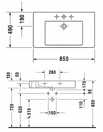 Duravit Раковина Vero 0329850000 – фотография-5