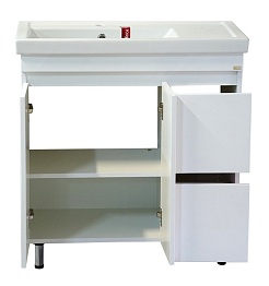 Misty Мебель для ванной Фостер 80 с 2 ящиками, правое крыло – фотография-6