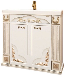 Misty Тумба для умывальника Барокко 100 бежевая патина – фотография-1