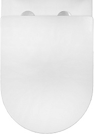 Azario Унитаз-компакт Tesoro AZ-8501 безободковый с бачком с сиденьем микролифт белый – фотография-9