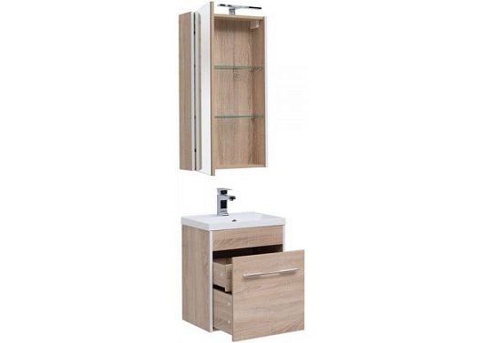 Aquanet Комплект мебели Августа 50 дуб сонома – фотография-2